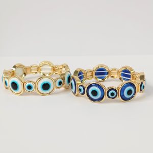 Pulseras ojo turco elasticas