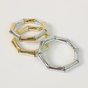Pulseras elasticas tipo bambu